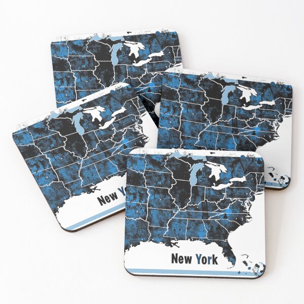 Item preview, Minimalist New York Map designed and sold by nomiraclehere.