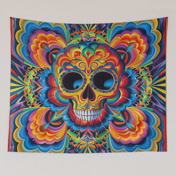 Item preview, Psychedelic skull  designed and sold by ErikFQ.