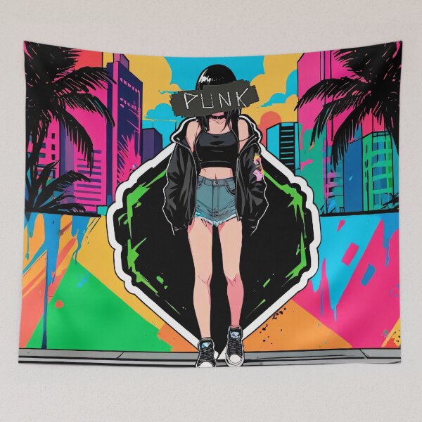 Item preview, American Summer City Punk Girl designed and sold by MadnessEnvelope.