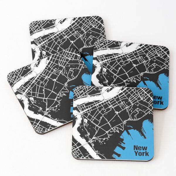 Item preview, Minimalist New York Map designed and sold by nomiraclehere.