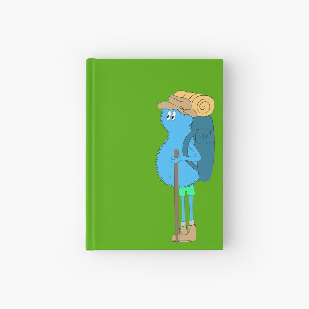 Hiking Blue Monster Hardcover Journal