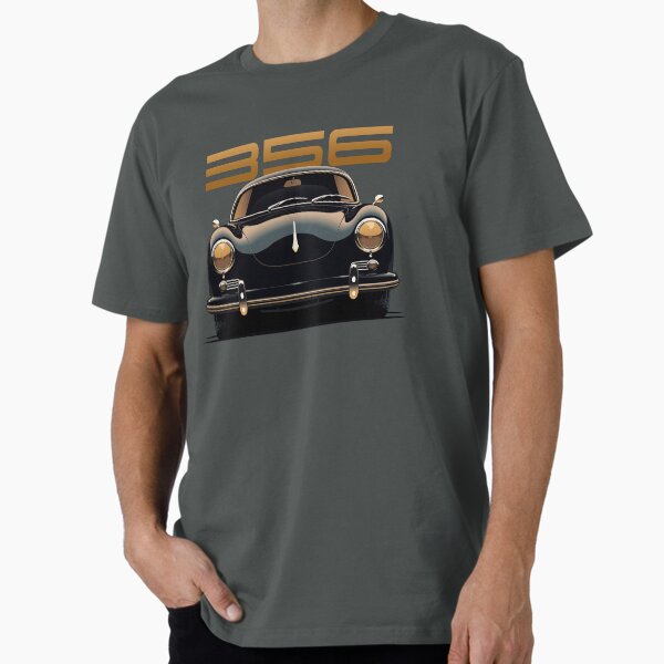Item preview, Porsche 356 Black and Gold Front illustration designed and sold by blackdogshop.