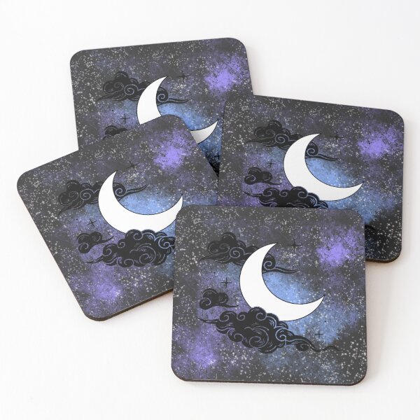 Item preview, Vintage Moon Against a Galactic Sky designed and sold by MisiuKolorowy.