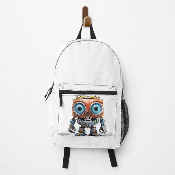 Item preview, Funny big eyes robot isolated on transparent background designed and sold by MiraCleAI.
