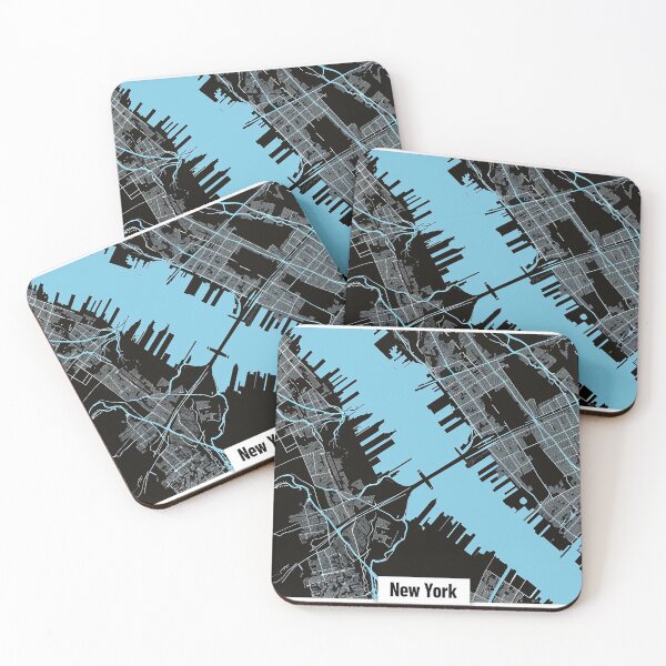 Item preview, Minimalist New York Map designed and sold by nomiraclehere.
