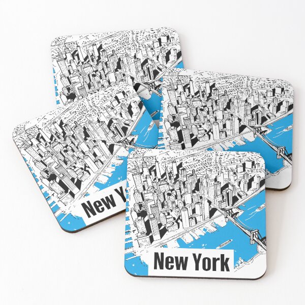 Item preview, Minimalist New York Map designed and sold by nomiraclehere.