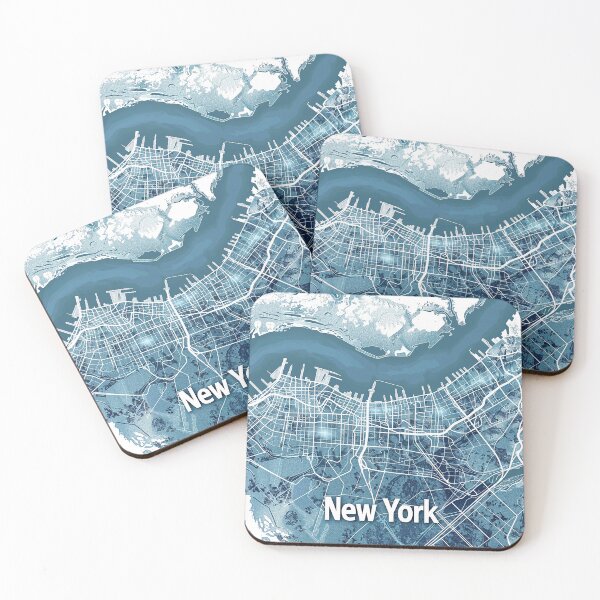 Item preview, Minimalist New York Map designed and sold by nomiraclehere.