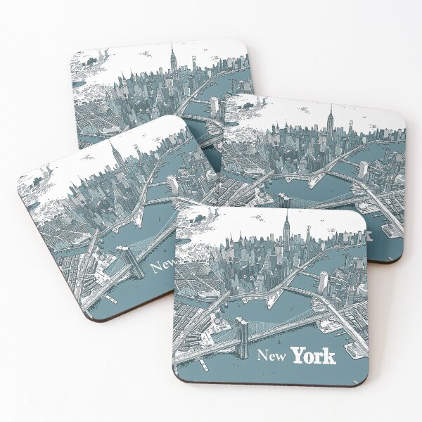 Item preview, Minimalist New York Map designed and sold by nomiraclehere.