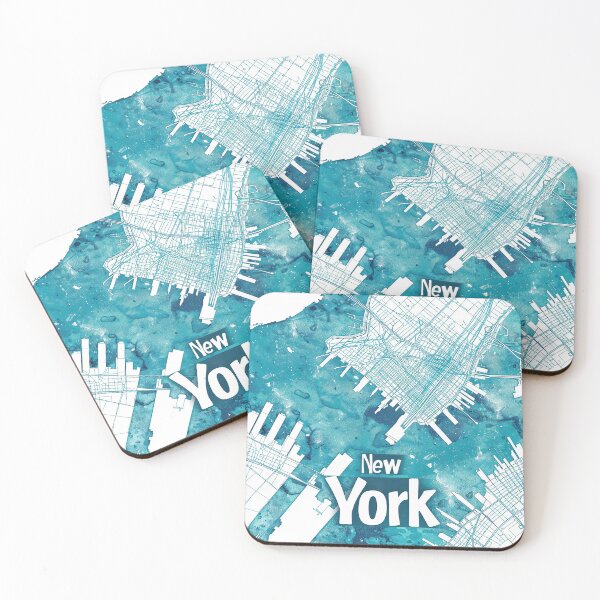 Item preview, Minimalist New York Map designed and sold by nomiraclehere.