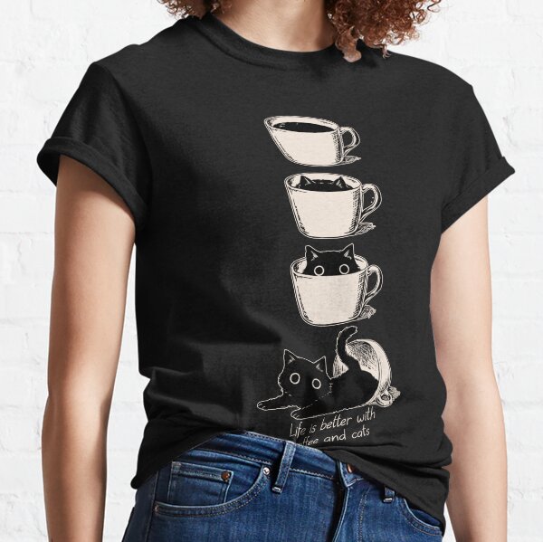 Item preview, Life is better with coffee and cats designed and sold by Faissal Thomass.