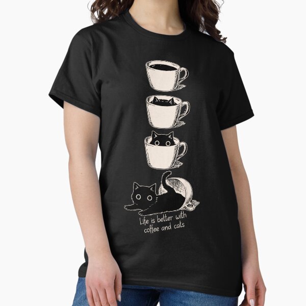Item preview, Life is better with coffee and cats designed and sold by Faissal Thomass.