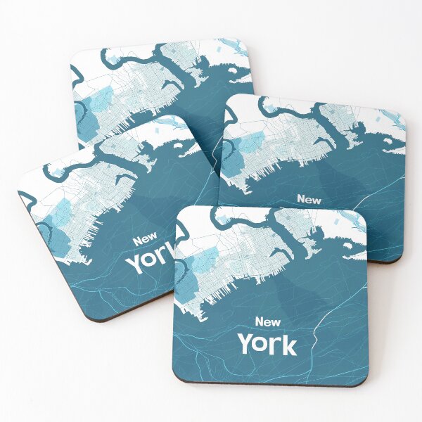 Item preview, Minimalist New York Map designed and sold by nomiraclehere.