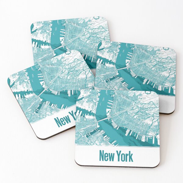Item preview, Minimalist New York Map designed and sold by nomiraclehere.