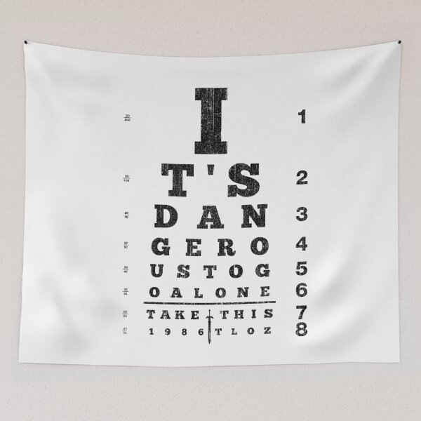 Item preview, Take This Eye Chart (Variant) designed and sold by huckblade.