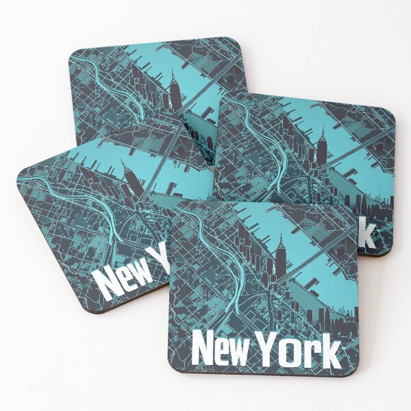 Item preview, Minimalist New York Map designed and sold by nomiraclehere.