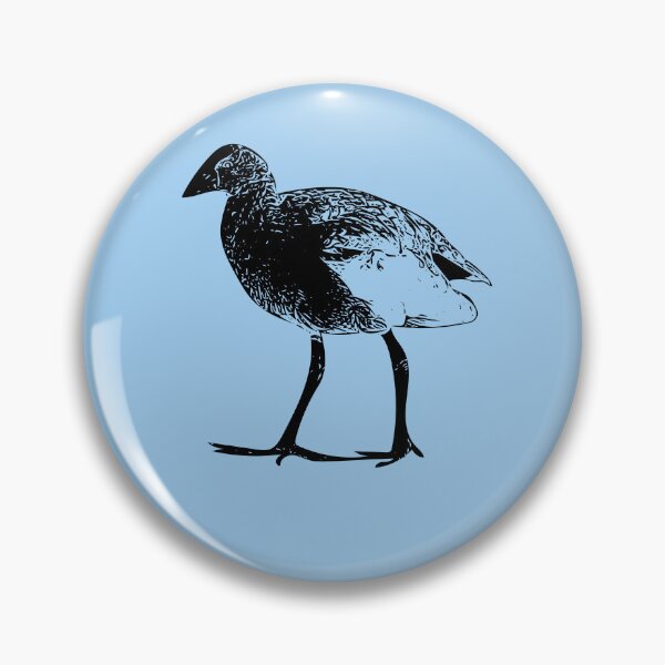 Item preview, Australasian Swamphen Pūkeko Black Design  designed and sold by designsasstultd.