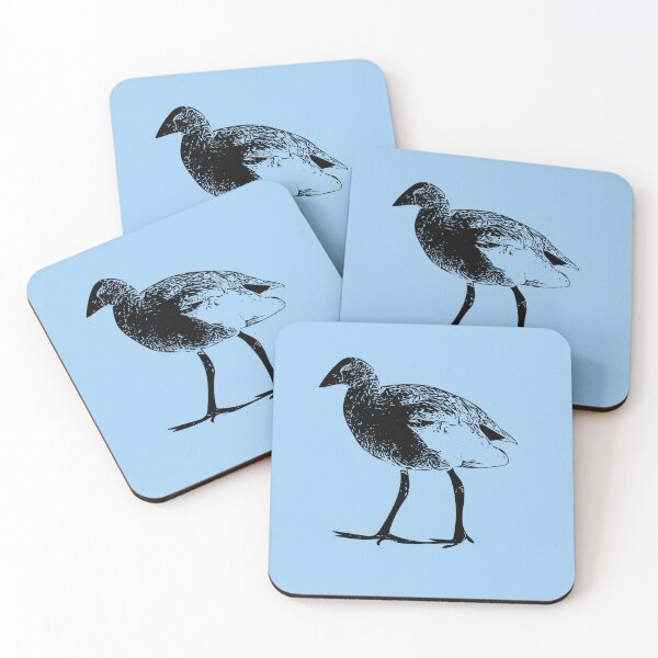 Item preview, Australasian Swamphen Pūkeko Black Design  designed and sold by designsasstultd.