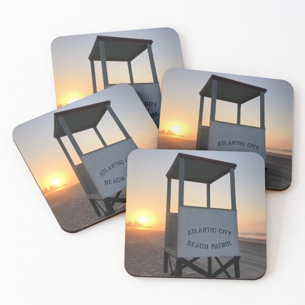 Item preview, Atlantic City Lifeguard Beach Sunrise designed and sold by LeslieMac713.