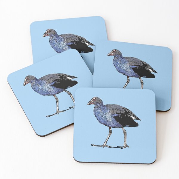 Item preview, Australasian Swamphen Pūkeko Black Alternate Design  designed and sold by designsasstultd.
