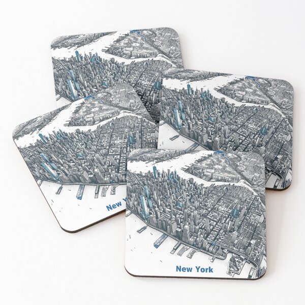 Item preview, Minimalist New York Map designed and sold by nomiraclehere.