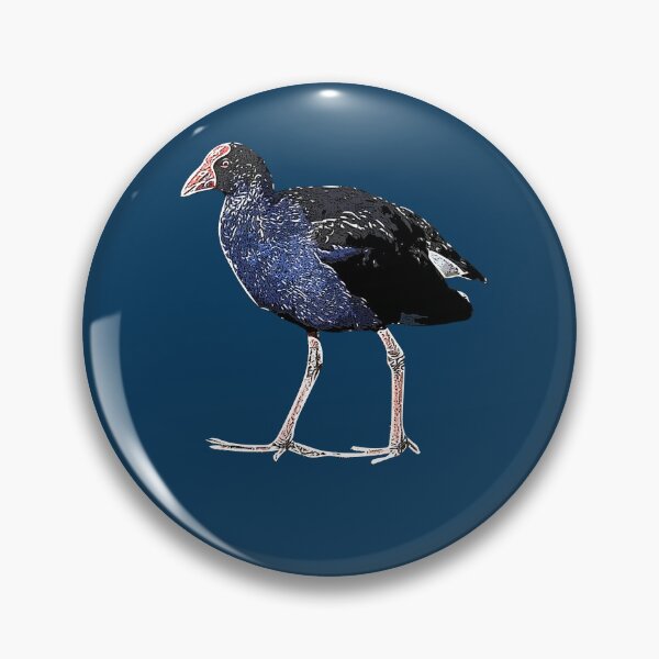 Item preview, Australasian Swamphen Pūkeko White Alternate Design  designed and sold by designsasstultd.