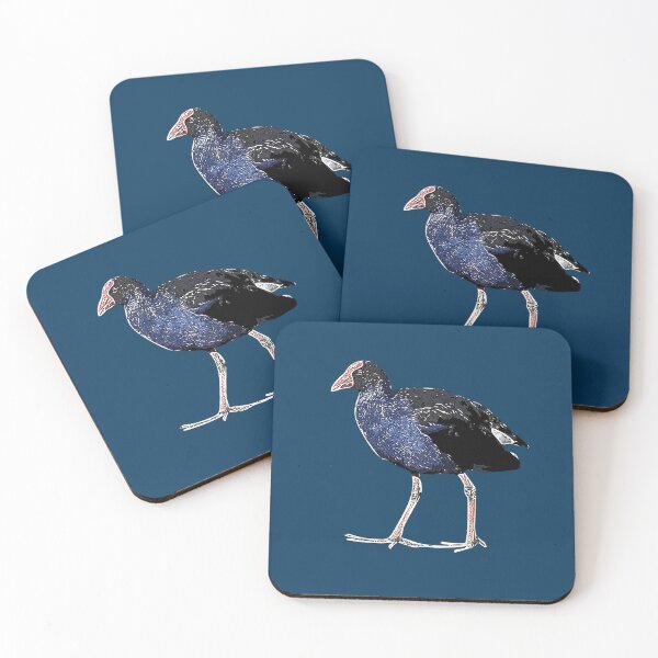 Item preview, Australasian Swamphen Pūkeko White Alternate Design  designed and sold by designsasstultd.