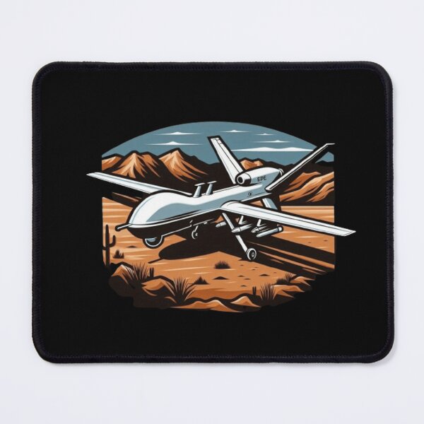 Item preview, Rq-4 drone in rocky desert designed and sold by BeztProductz.