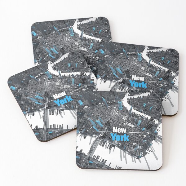 Item preview, Minimalist New York Map designed and sold by nomiraclehere.