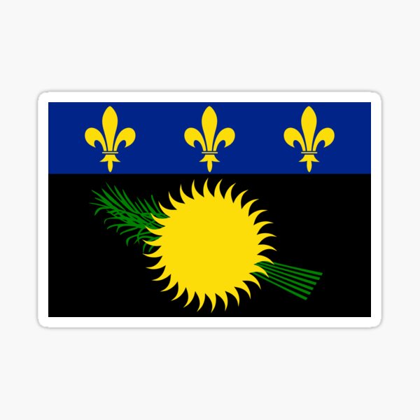 Item preview, Flag of Guadeloupe designed and sold by MadeInR.