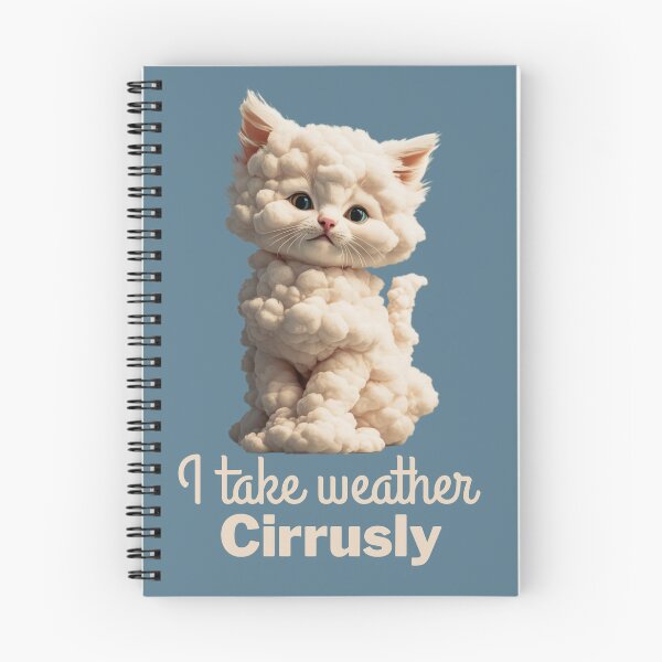 Item preview, I Take Weather Cirrusly Funny Kitten Design designed and sold by Anniko Art Studio.