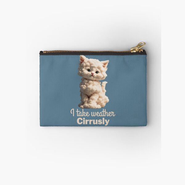 Item preview, I Take Weather Cirrusly Funny Kitten Design designed and sold by Anniko Art Studio.