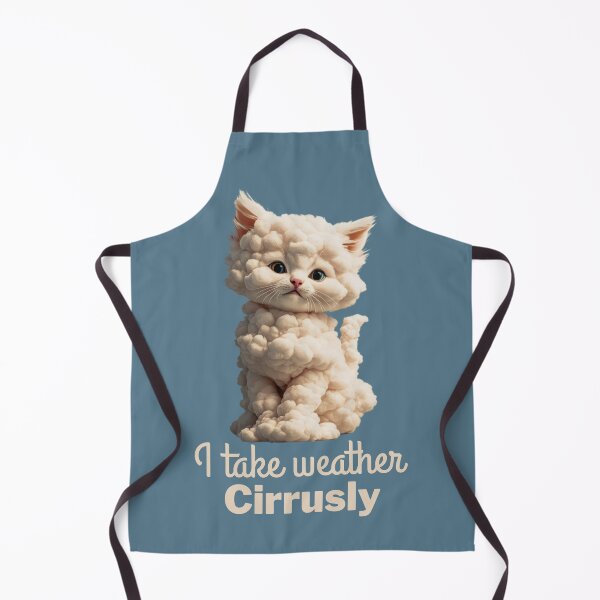 Item preview, I Take Weather Cirrusly Funny Kitten Design designed and sold by Anniko Art Studio.