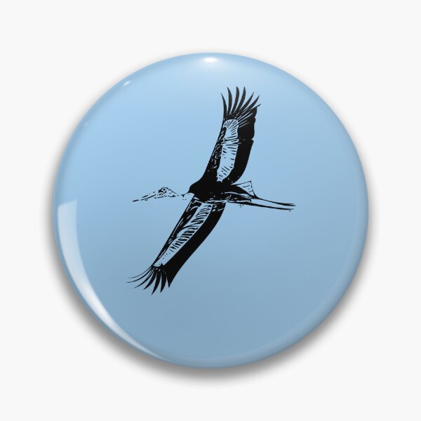 Item preview, Black Necked Stork Jabiru Black Design  designed and sold by designsasstultd.