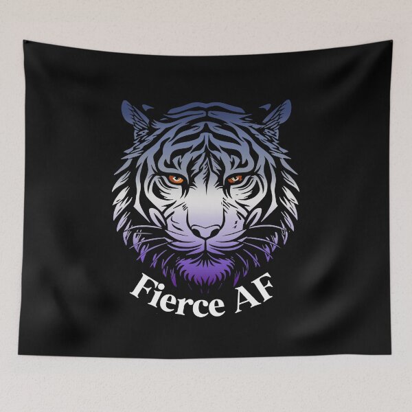 Item preview, Fierce AF Tiger with Butch Flag Colors, Butch Lesbian Flag Design designed and sold by Travelslightly.