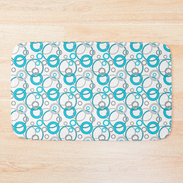 Item preview, Pattern in blue and gray colors circles on a white background designed and sold by fuzzyfox.