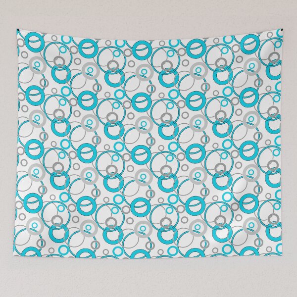 Item preview, Pattern in blue and gray colors circles on a white background designed and sold by fuzzyfox.