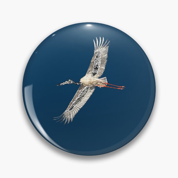 Item preview, Black Necked Stork Jabiru White Alternate Design  designed and sold by designsasstultd.