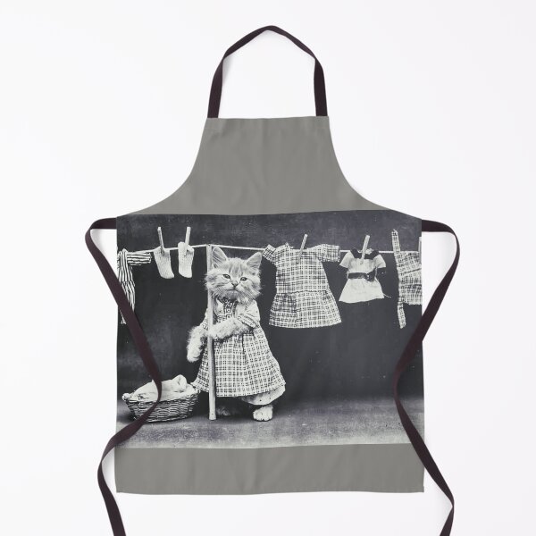 Item preview, cute kitten hanging out the washing. designed and sold by stevepaint.