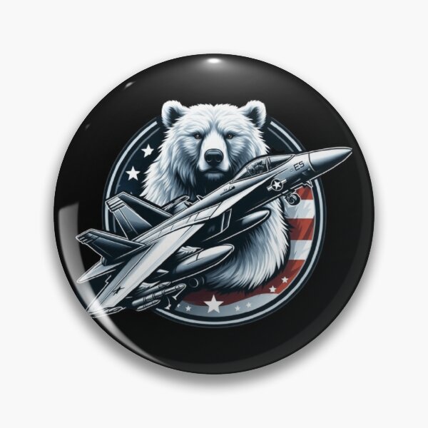 Item preview, F/a-18 American style with polar bear designed and sold by BeztProductz.