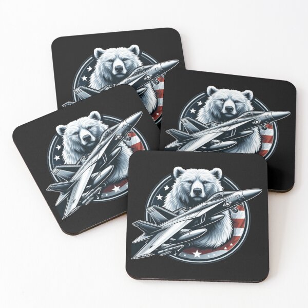 Item preview, F/a-18 American style with polar bear designed and sold by BeztProductz.