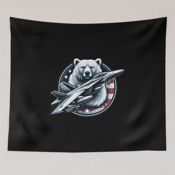 Item preview, F/a-18 American style with polar bear designed and sold by BeztProductz.