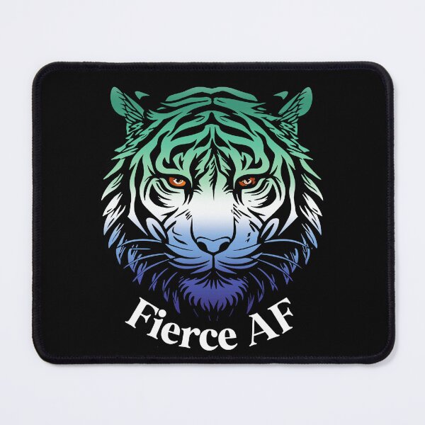 Item preview, Fierce AF Tiger with Gay MLM Flag Colors, MLM Flag Design designed and sold by Travelslightly.