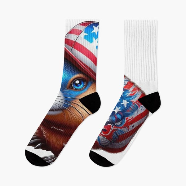 Item preview, Patriotic Tatted Groundhog designed and sold by TattedWolf.