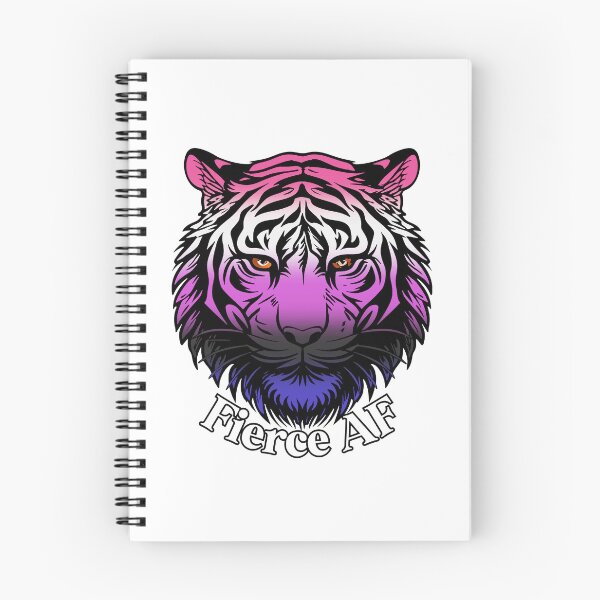 Item preview, Fierce AF Tiger with Genderfluid Flag Colors, Genderfluid Flag Design designed and sold by Travelslightly.