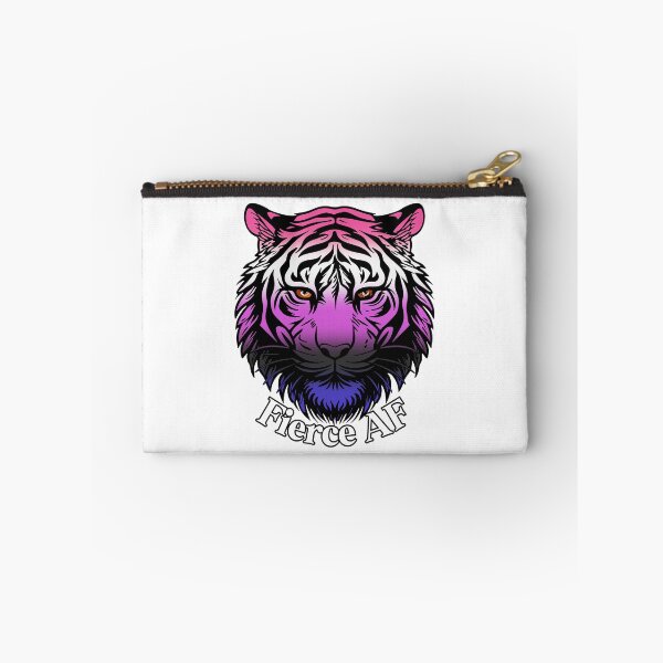 Item preview, Fierce AF Tiger with Genderfluid Flag Colors, Genderfluid Flag Design designed and sold by Travelslightly.