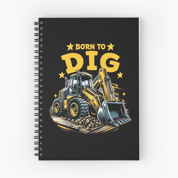 Item preview, Construction Excavator Digger Born to Dig Truck Backhoe Loader designed and sold by millionair3.