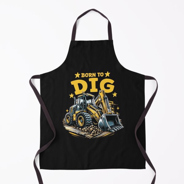 Item preview, Construction Excavator Digger Born to Dig Truck Backhoe Loader designed and sold by millionair3.