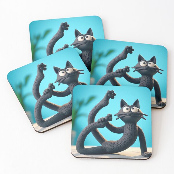 Item preview, Yoga Kitty designed and sold by Wayzoftheworld.