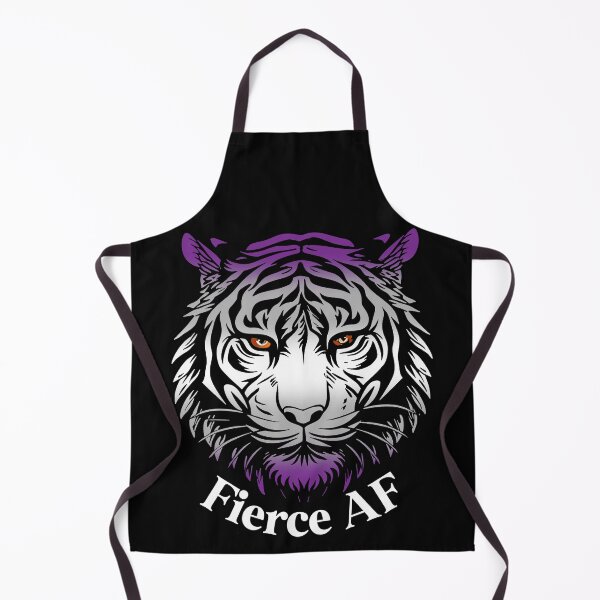 Item preview, Fierce AF Tiger with Graysexual Flag Colors, Greysexual Flag Design designed and sold by Travelslightly.