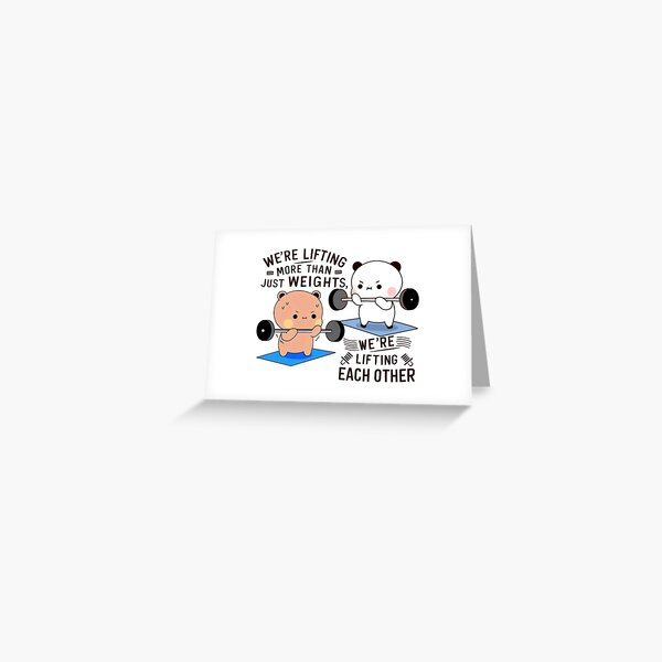 Item preview, Bubu & Dudu Lifting Each Other In Full of Love, - We're lifting more than just weights, we're lifting each other. designed and sold by FEBRICAST.